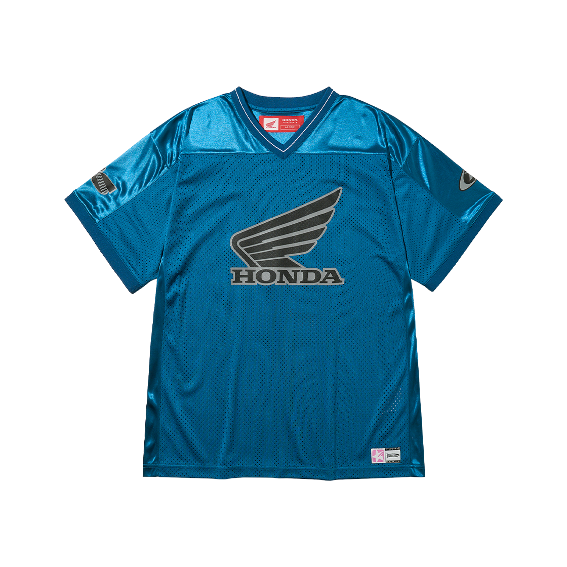 혼다 오리지널 윙 로고 메쉬 티셔츠 블루그린
