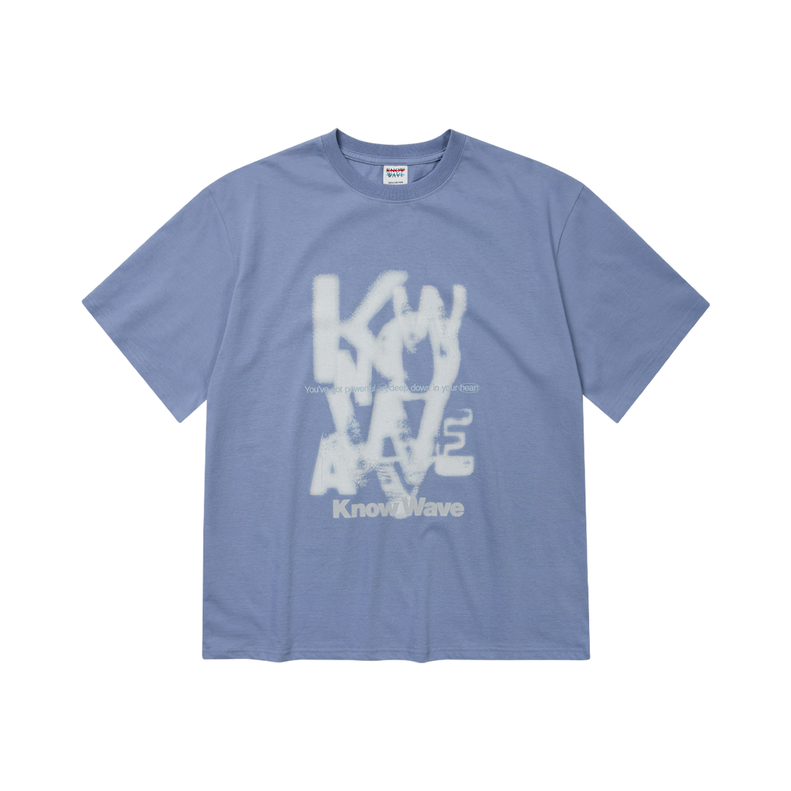 KN25T003BLU Knowwave Disbandment Logo Tee Blue