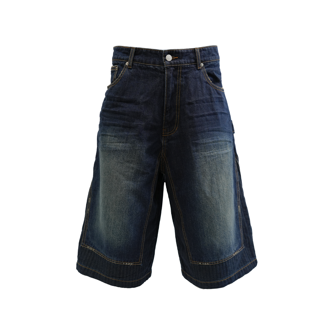 25020-9621-011-MB [더블적립]Farfromwhat Far Two-Tone Denim Bermuda Pants - 대표 이미지 #1