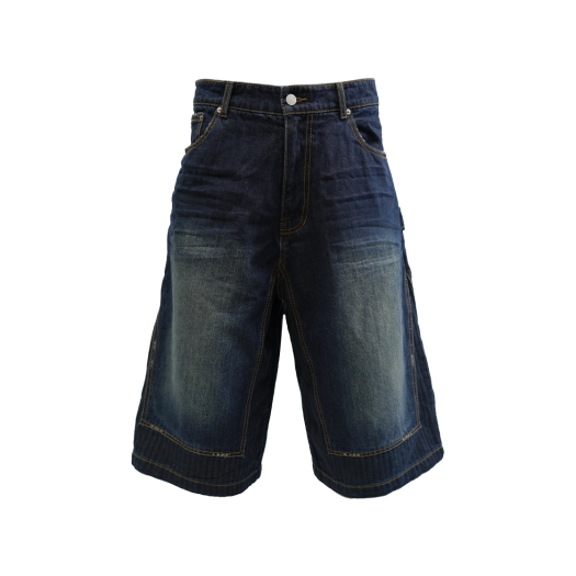 25020-9621-011-MB Farfromwhat Far Two-Tone Denim Bermuda Pants