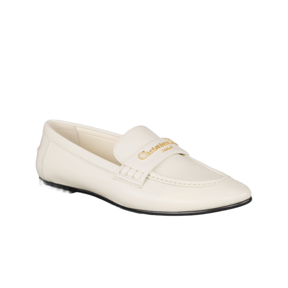 (W) 디올 보이 로퍼 서플 카프스킨 화이트((W) Dior Boy Loafer Supple Calfskin White) - 2