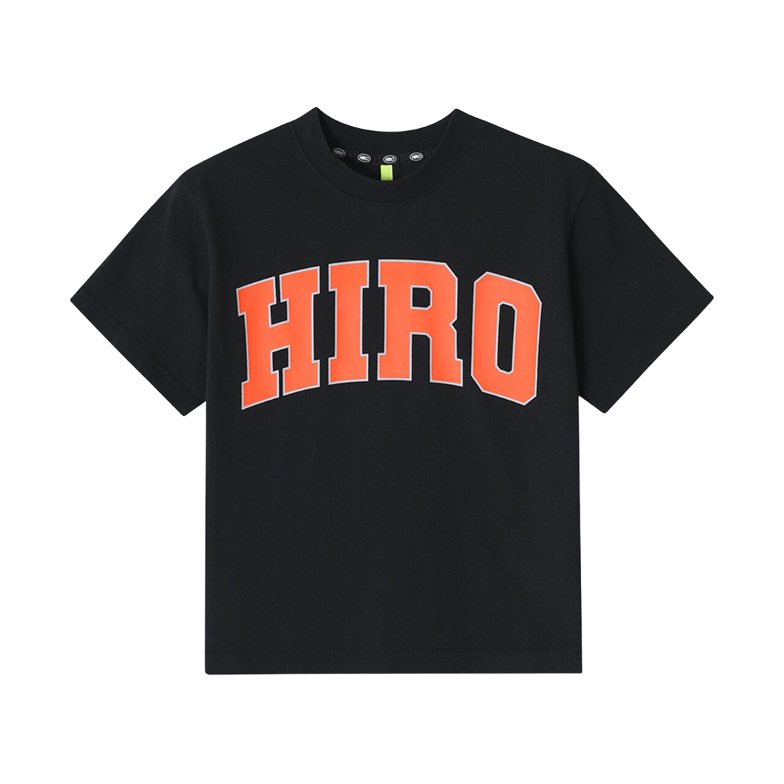 (키즈) 히로 25SS 캠퍼스 티셔츠 블랙((Kids) Hiro 25SS Campus T-Shirt Black)