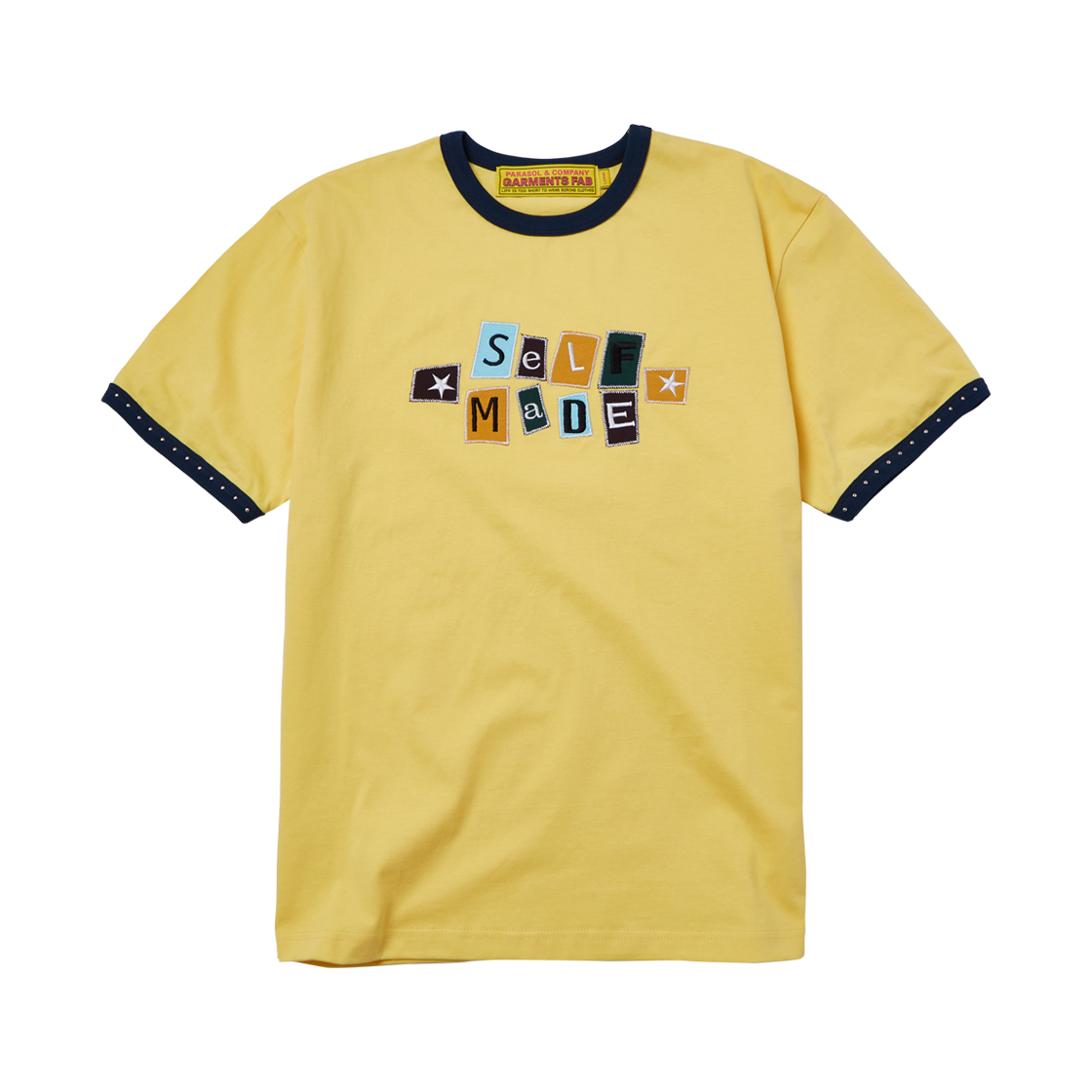25SUGFST02YL Garments Fab Self Made Ringer Tee Yellow