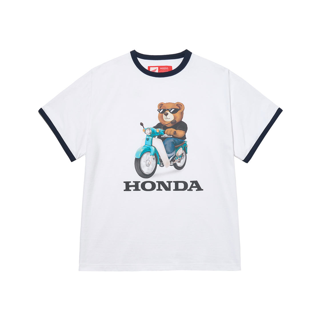 HFM1SS334SWH Honda Bear Ringer T-Shirt_White - 대표 이미지 #1