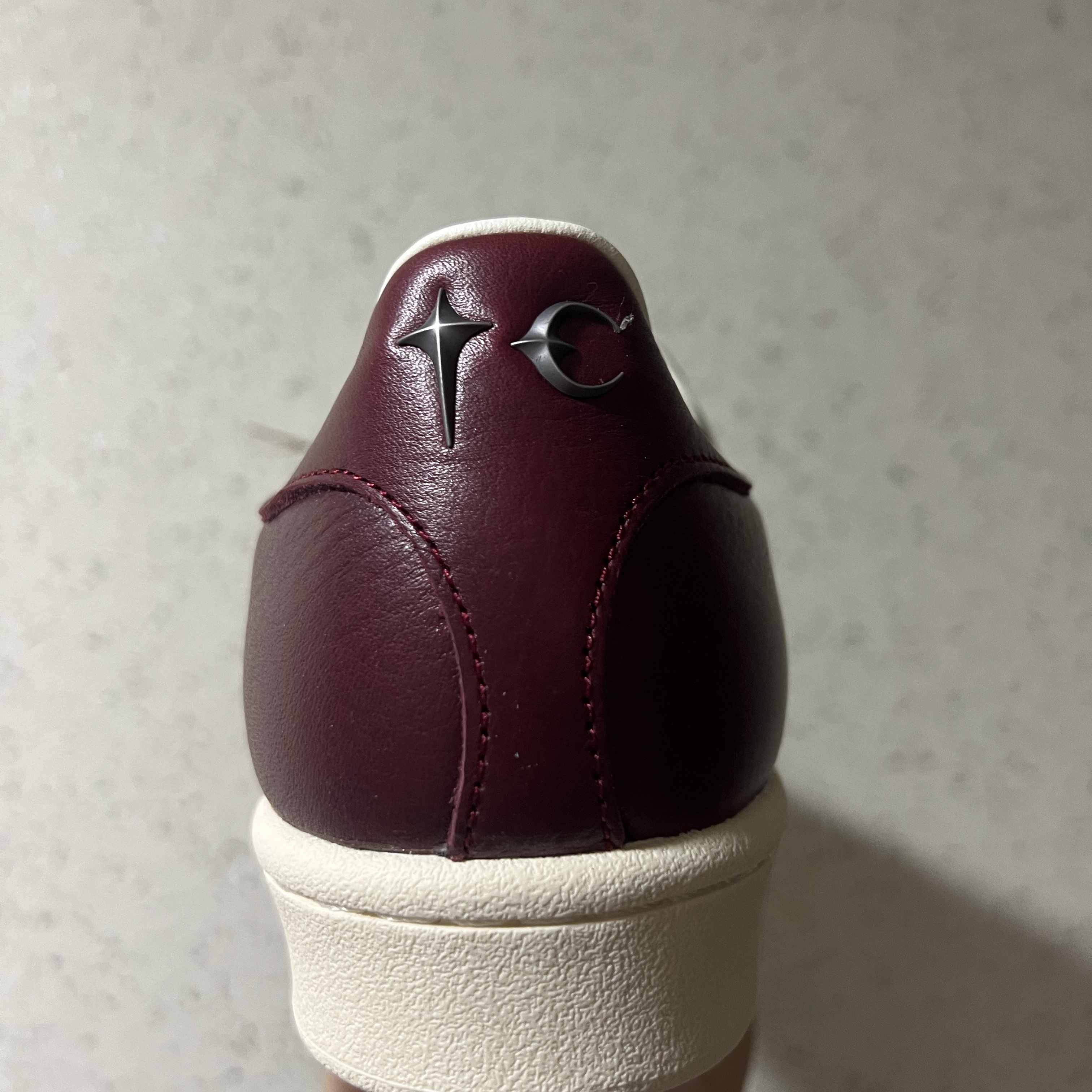 Adidas x Thug Club Superstar Vintage Collegiate Burgundy Cream White 착용 스타일 - 5