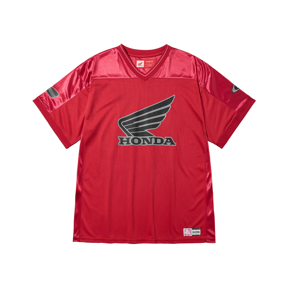 혼다 오리지널 윙 로고 메쉬 티셔츠 레드