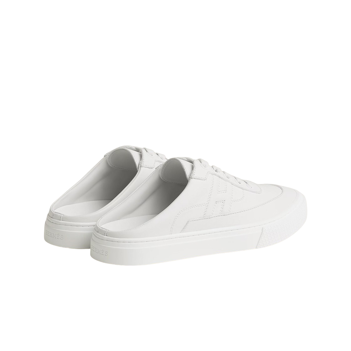 (W) 에르메스 킵 스니커즈 카프스킨 & 블랑((W) Hermes Keep Sneakers Calfskin & Blanc) - 3