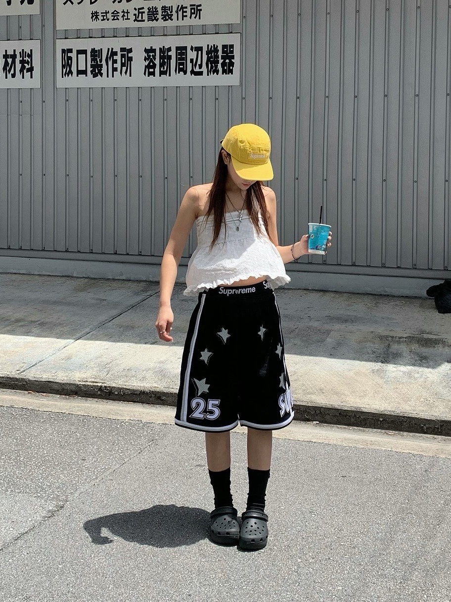 Supreme All Star Basketball Shorts Black - 25SS, Supreme Hanes Boxer Briefs Black (4 Pack) 착용 스타일