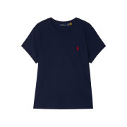 [20% 적립] Polo Ralph Lauren Women Cotton Jersey Crewneck Tee Navy - 25FW