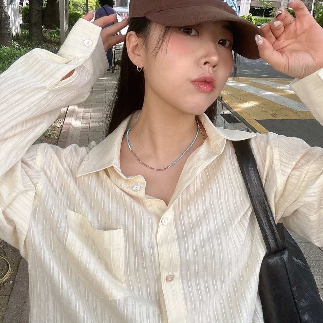 Dominant Star Kids Cap Brown 착용 스타일 - 2