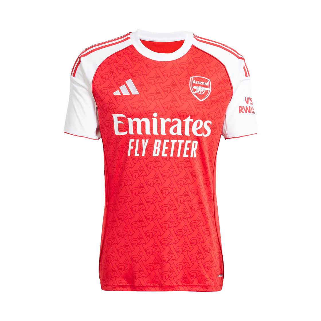 아디다스 아스널 2025/26 홈 저지 베러 스칼렛 화이트 - KR 사이즈 (논 마킹 버전)(Adidas Arsenal 2025/26 Home Jersey Better Scarlet White - KR Sizing (Non Marking Ver.))