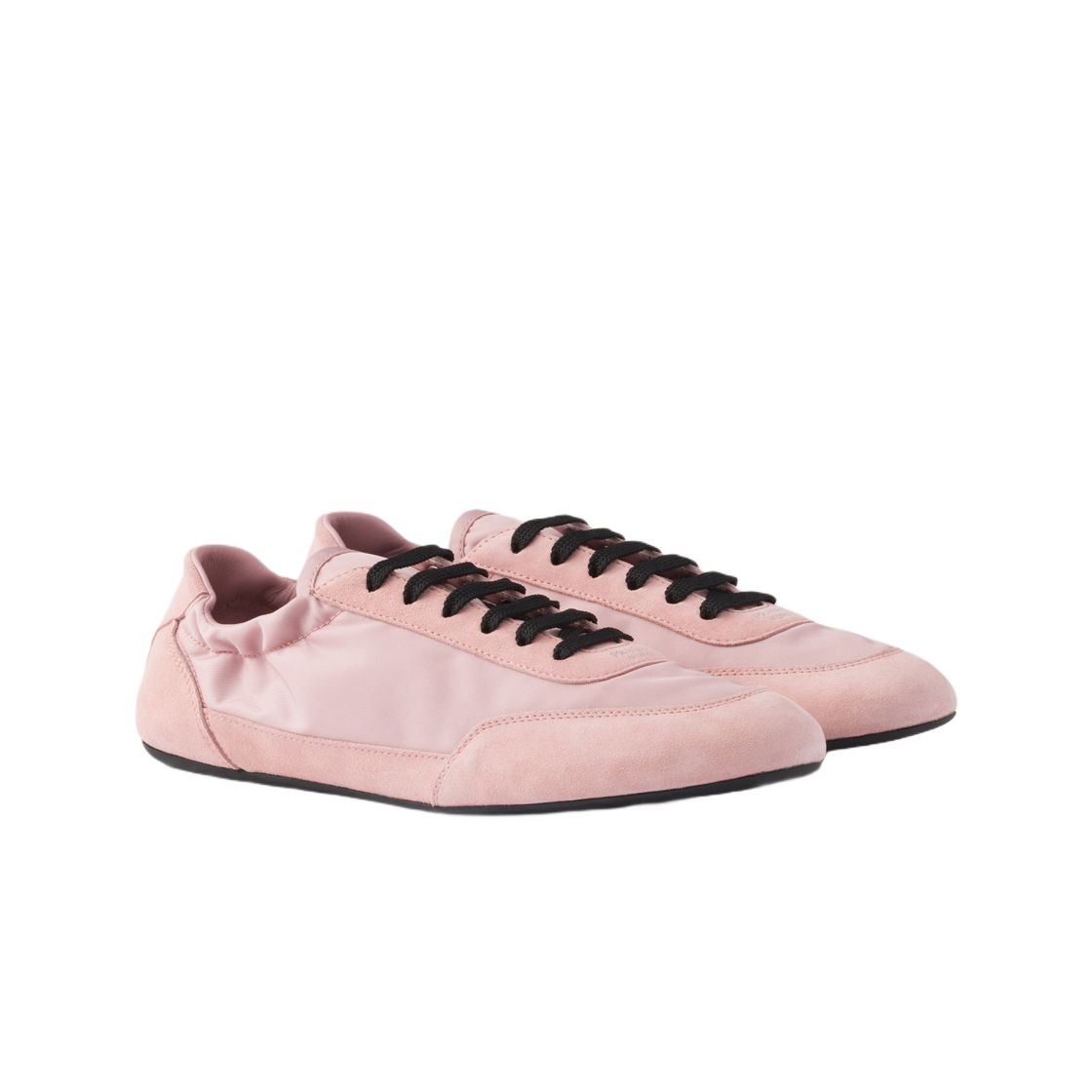 (W) 프라다 컬랩스 리나일론 앤 스웨이드 스니커즈 피치((W) Prada Collapse Re-Nylon and Suede Sneakers Peach) - 2