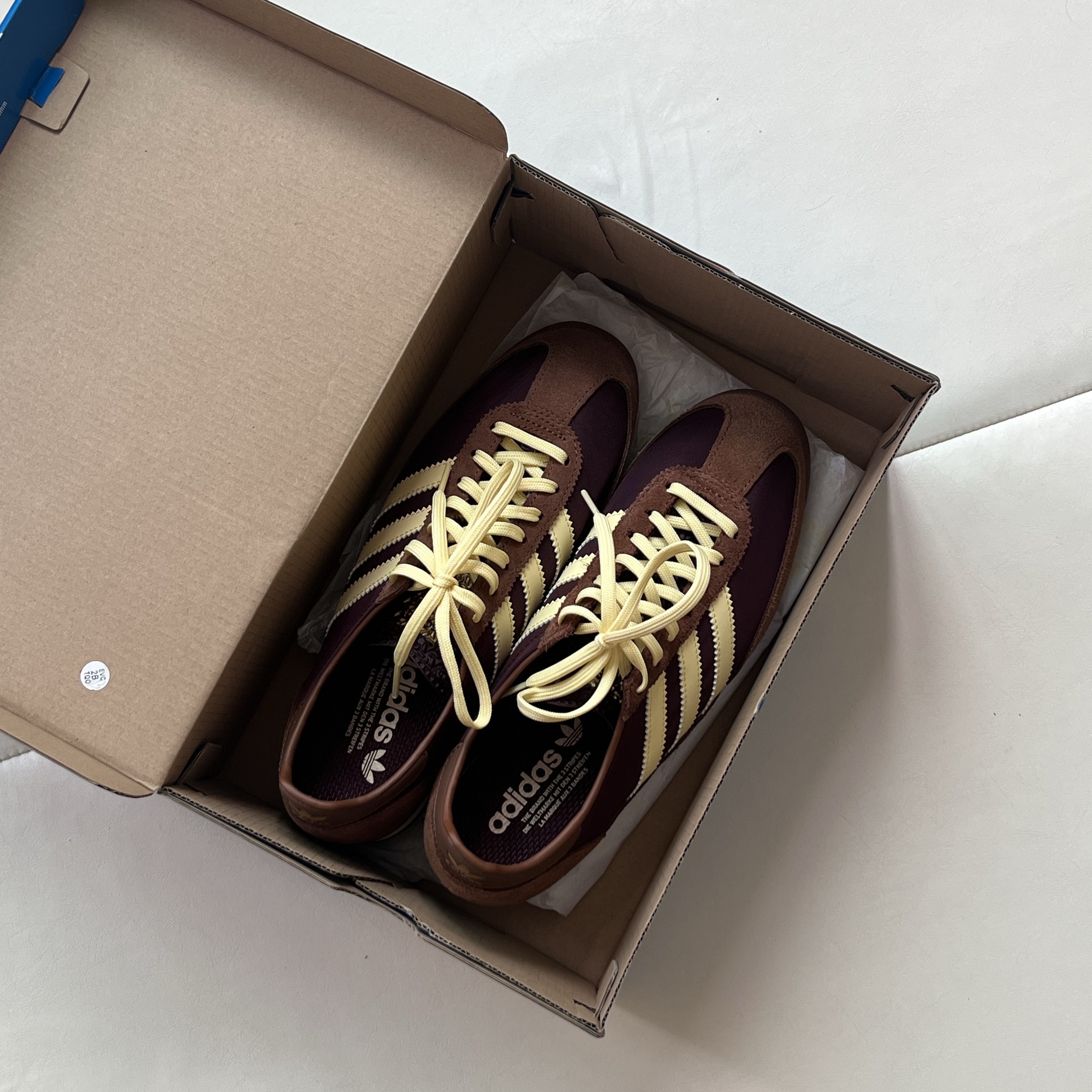 (W) Adidas SL 72 OG Maroon Almost Yellow 착용 스타일