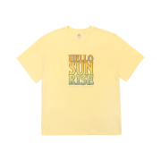 Hello Sunrise Hello Sunrise Gradient Typo Tee Light Yellow