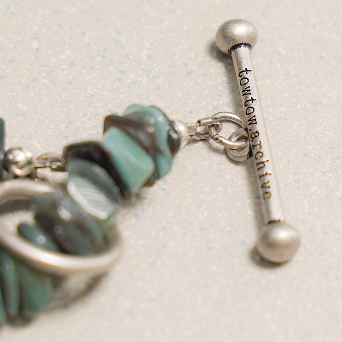 TBH52ABTN006TQ TOWTOW.ARCHIVE Luna Shell Nekclace Turquoise - #4
