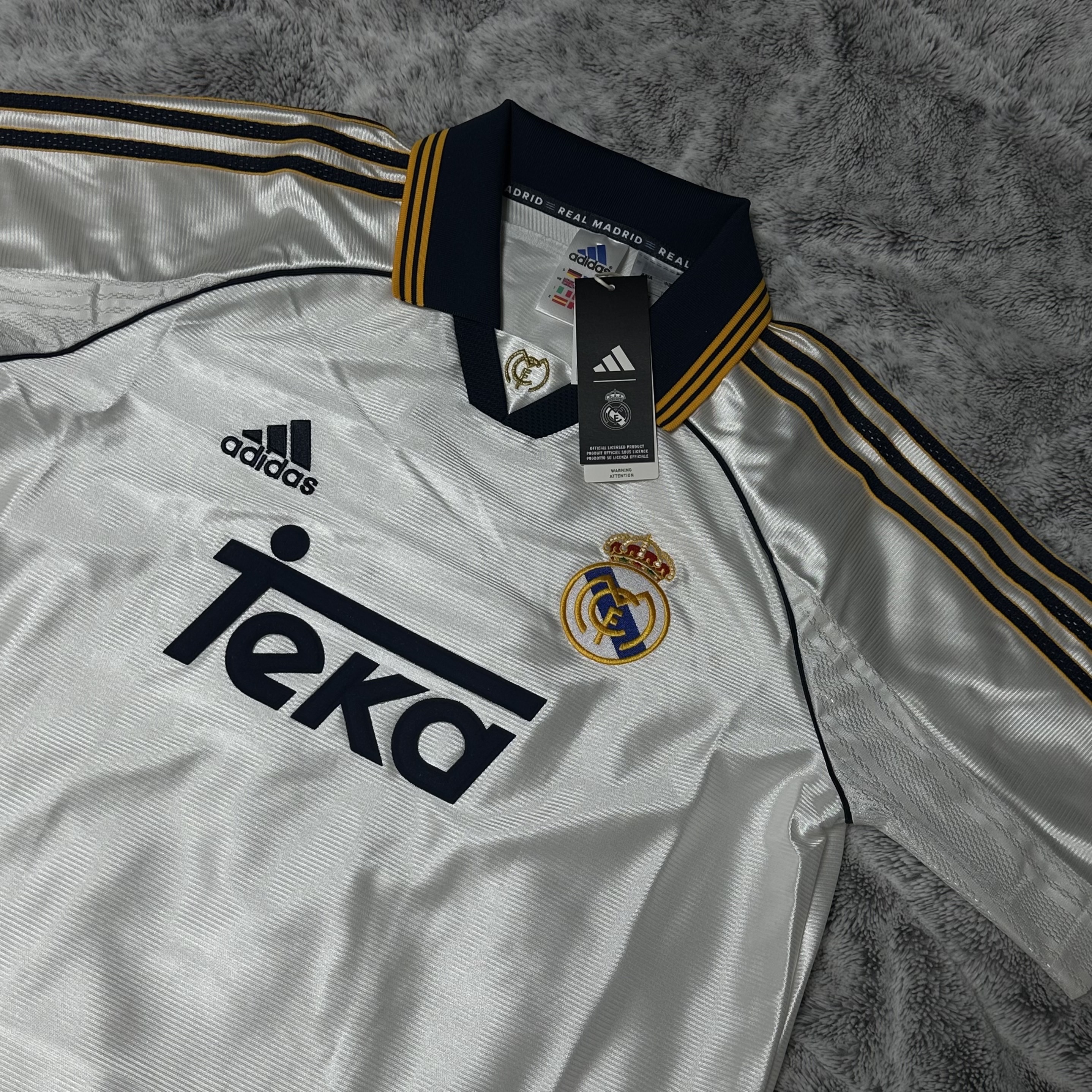 Adidas Real Madrid 99/00 Home Jersey White - KR Sizing (Non Marking Ver.) 착용 스타일