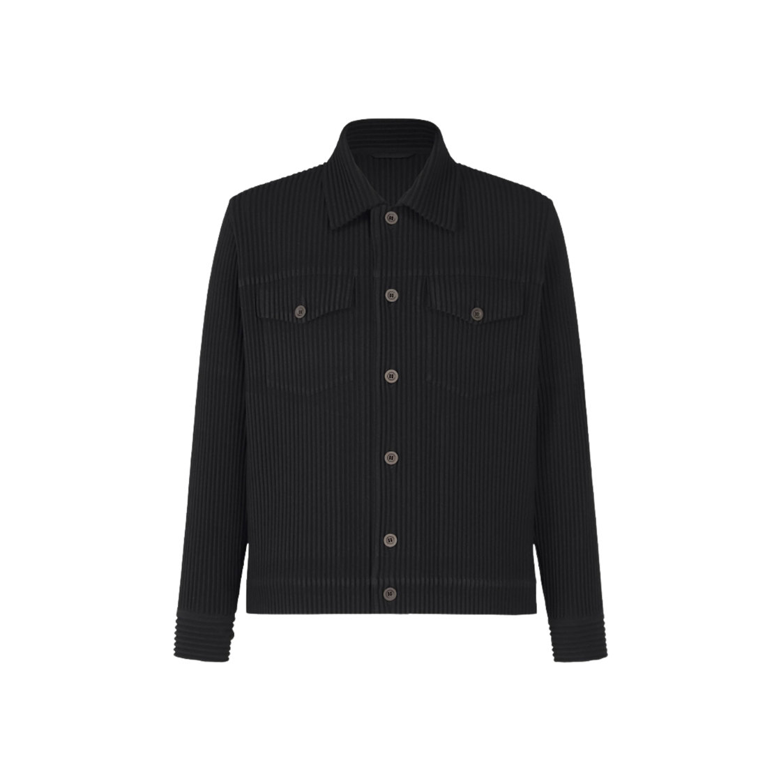 FC250-15 Homme Plisse Issey Miyake Wool Like Light Jacket Black