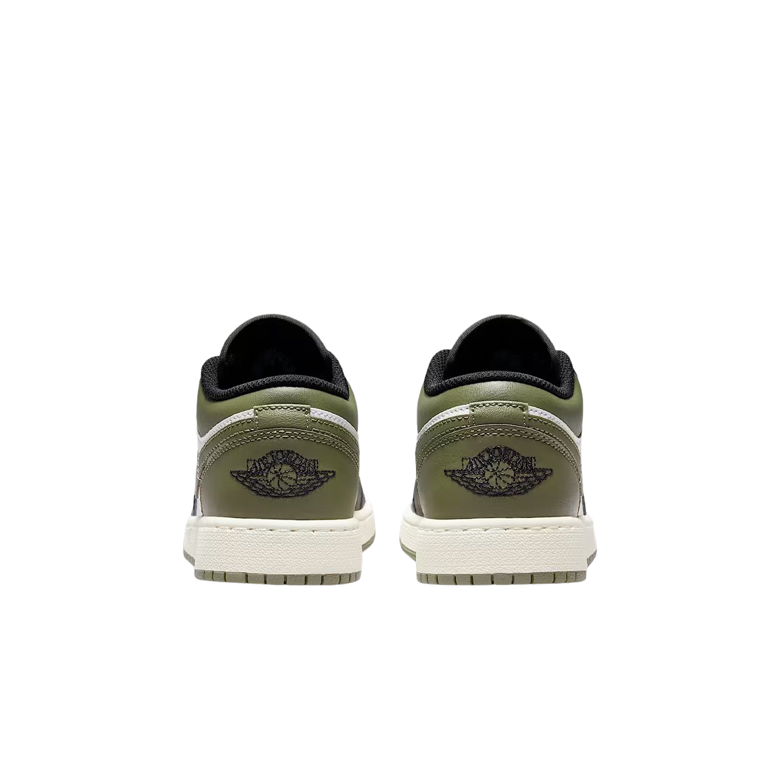 (GS) 조던 1 로우 블랙 미디움 올리브((GS) Jordan 1 Low Black Medium Olive) - 3