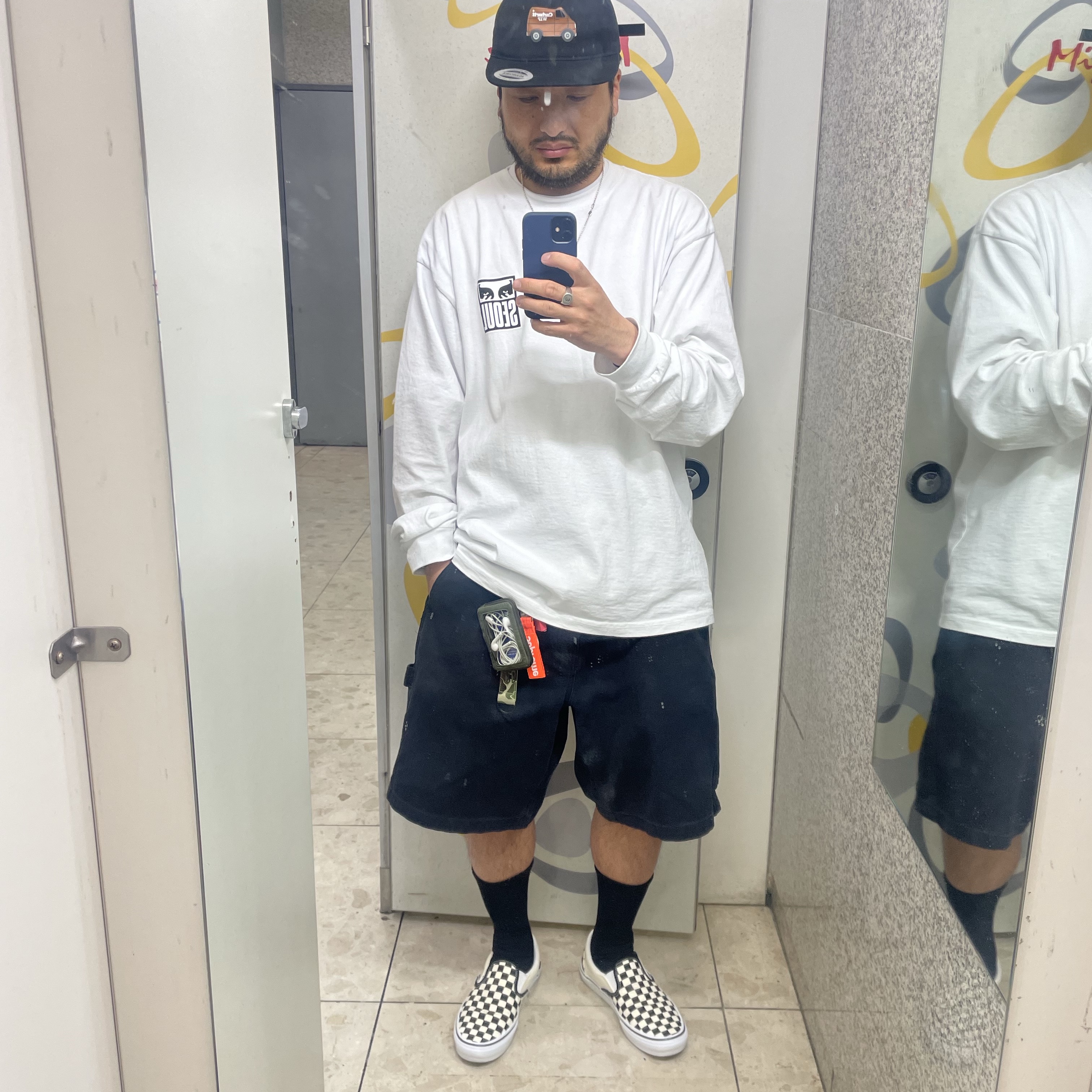 Supreme Ripstop Keychain Orange - 24SS 착용 스타일