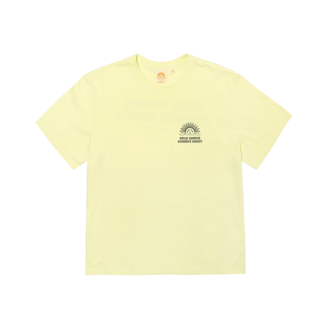 HS52SS090PG Hello Sunrise 90s Logo Tee Pale Green