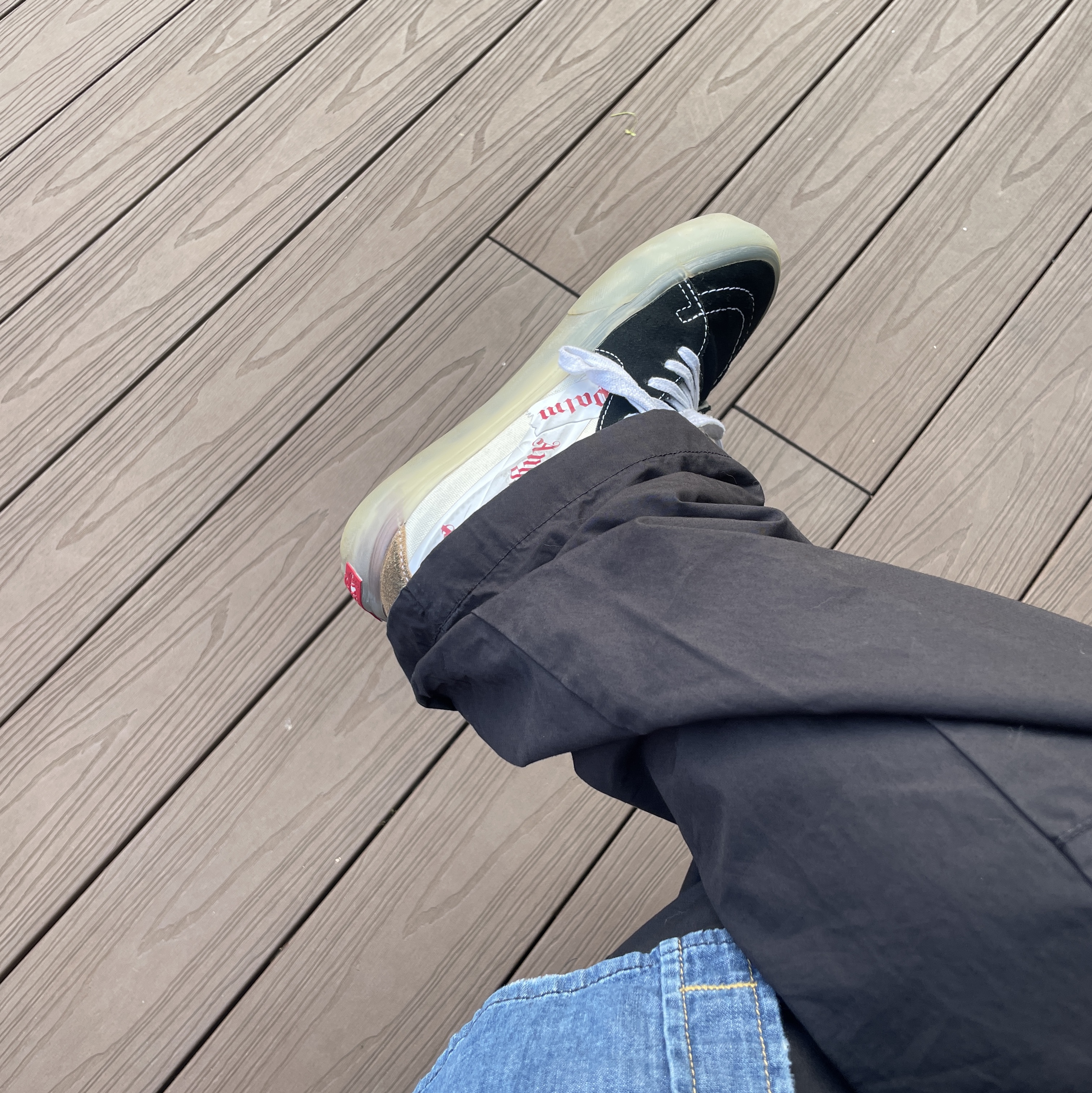 Vans Vault x Palm Angels Sk8-Mid VLT LX Black 착용 스타일