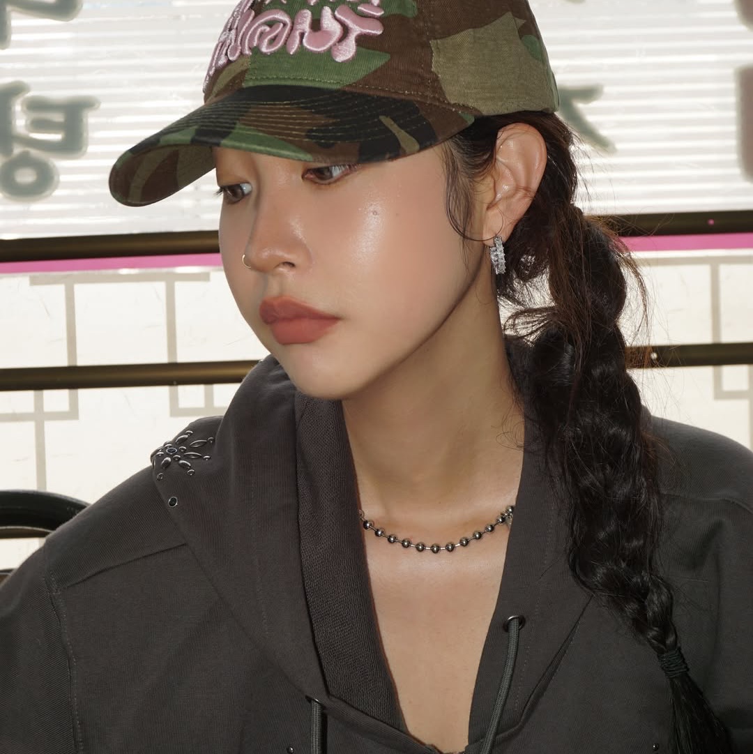 Dominant Star Kids Cap Camo 착용 스타일 - 3