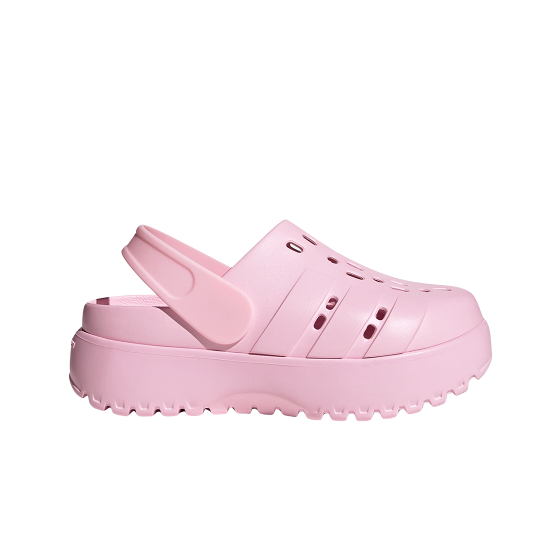 (W) 아디다스 아딜렛 플랫폼 클로그 클리어 핑크((W) Adidas Adilette Platform Clog Clear Pink) - 1