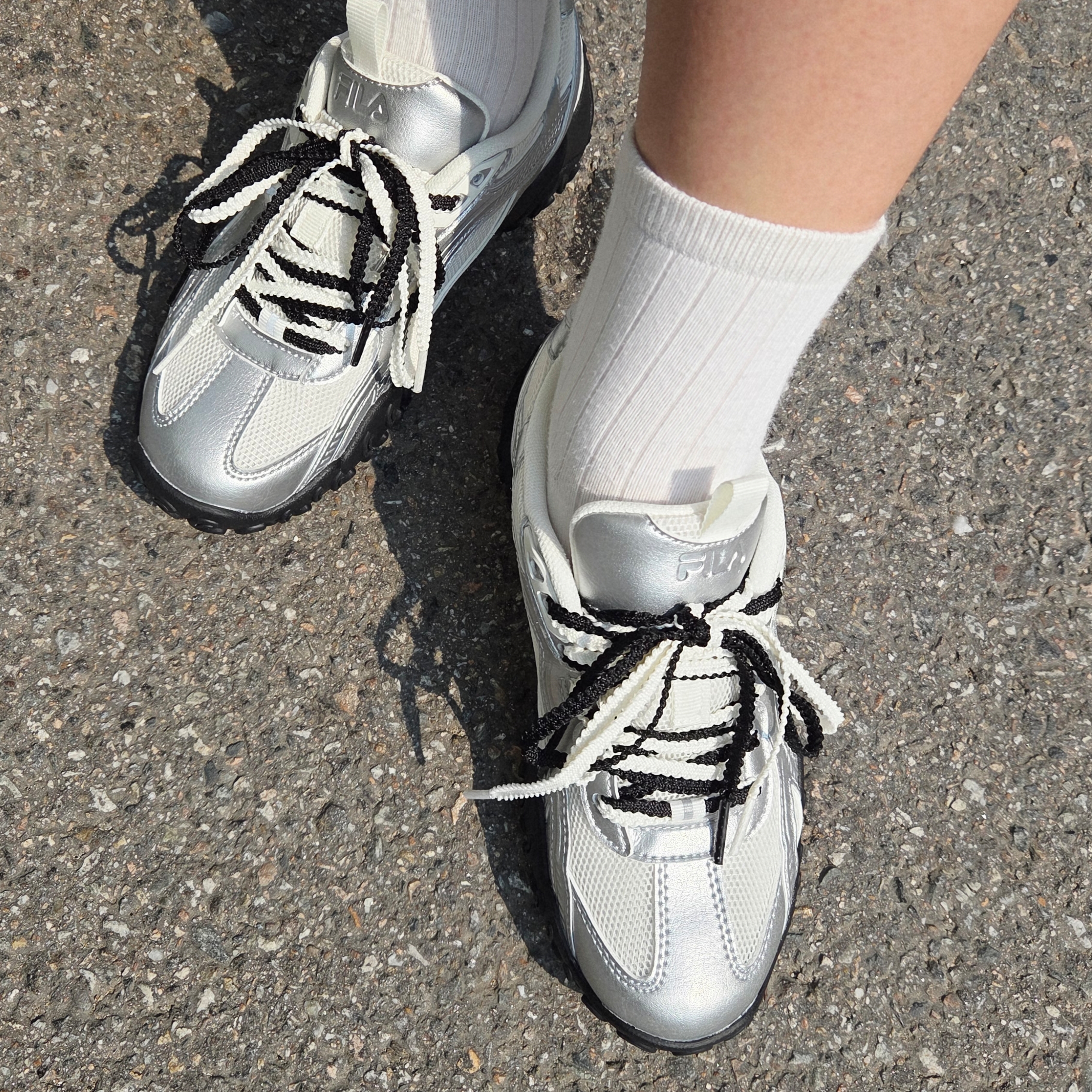 Fila Echappe MS Silver Moon 착용 스타일 - 4