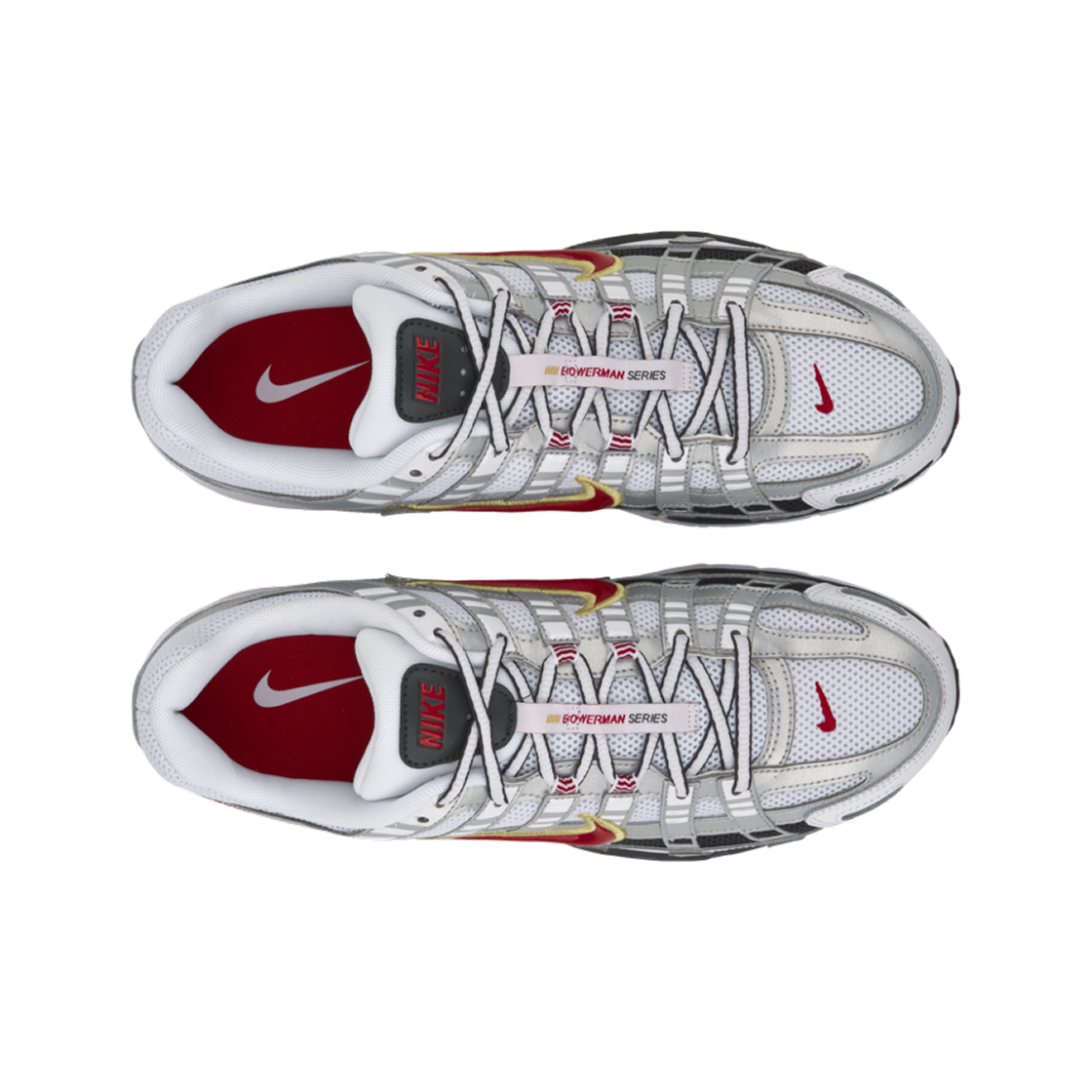 BV1021-101 (W) Nike P-6000 Metallic Silver Red - #5