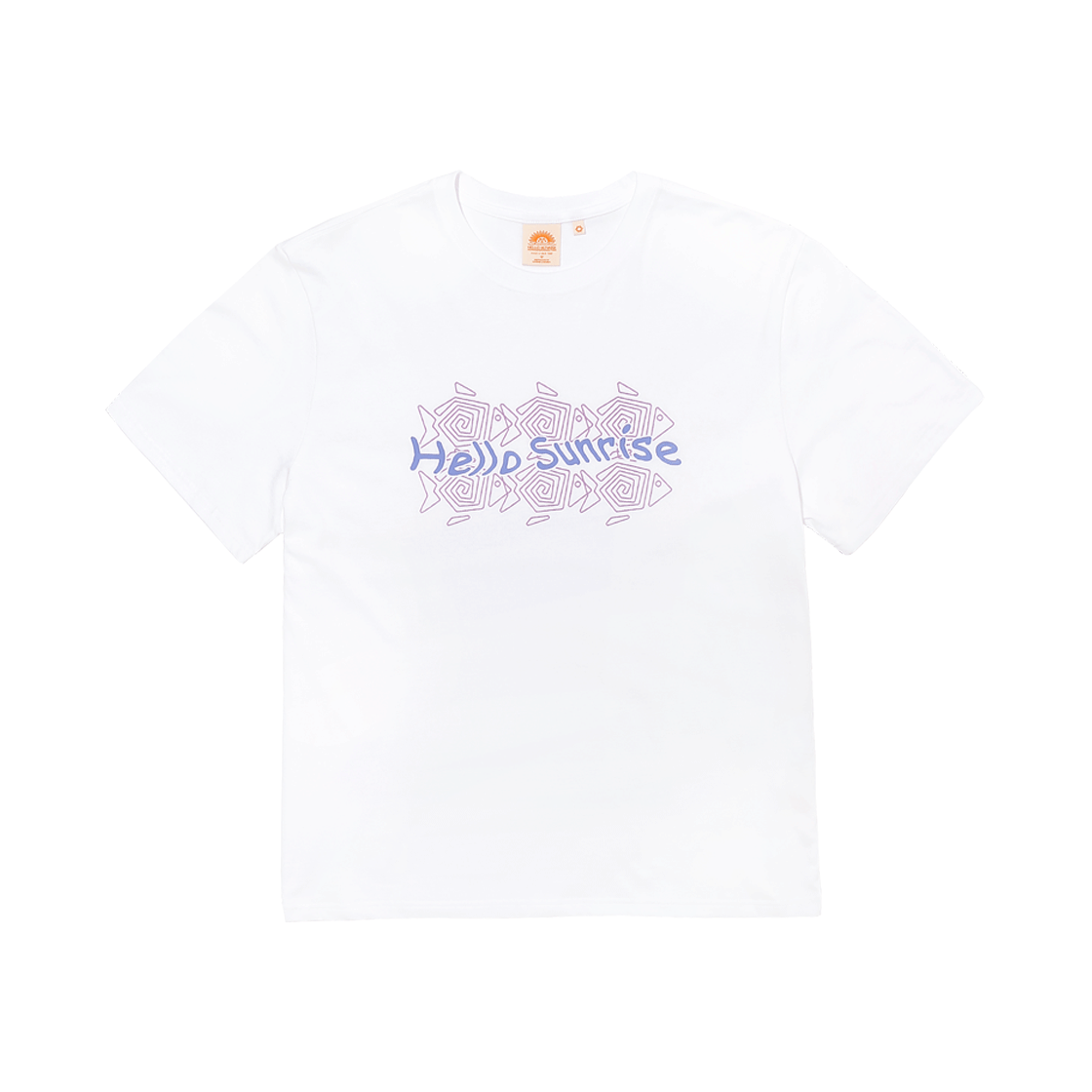 HS52SS008WH Hello Sunrise Six Fish Tee White