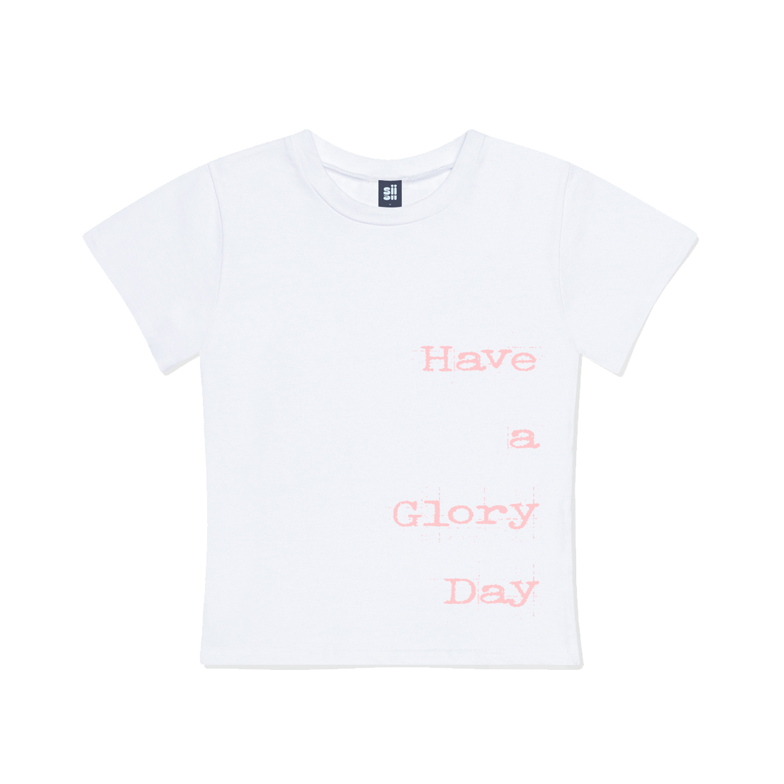 페이지시시 해브 어 글로리 데이 프린팅 슬림핏 반팔티 화이트(pagesiisii Have a Glory Day Print Slim Fit Short Sleeve T-shirt White)