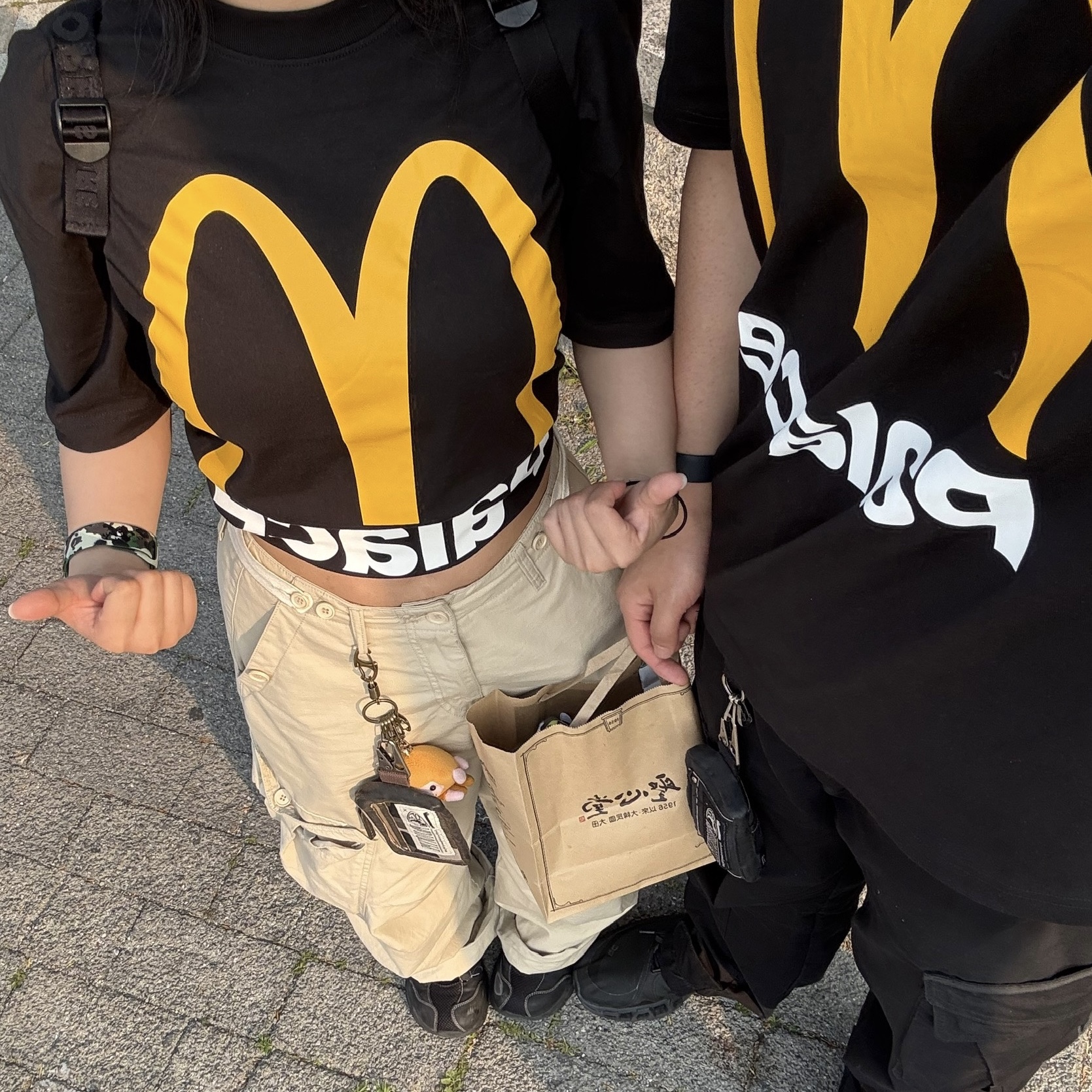 Palace x McDonald's Logo T-Shirt Black - 23FW, On Running x Post Archive Faction (Paf) Cloudmonster 2 Black Magnet 착용 스타일