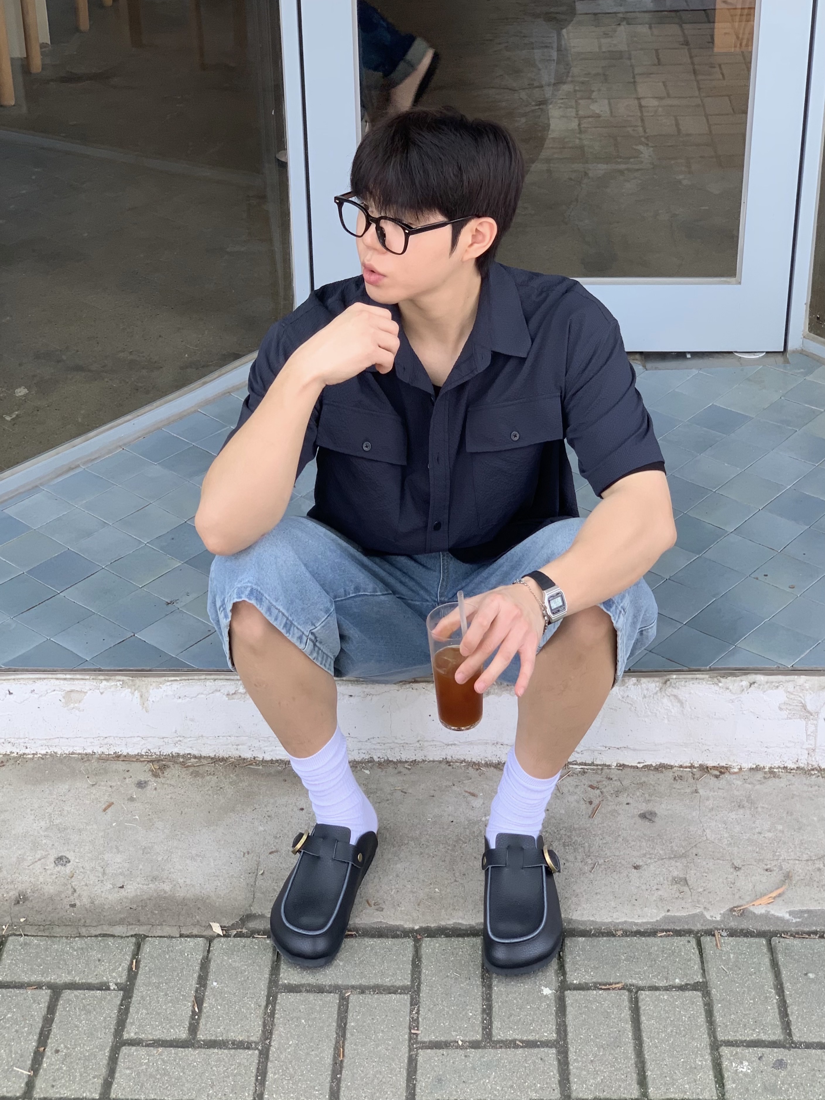 IYSO Ute Black 착용 스타일 - 1
