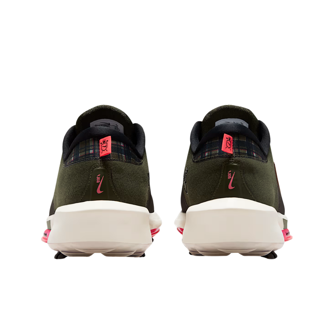 나이키 에어 줌 인피니티 투어 2 와이드 카고 카키 핫 펀치(Nike Air Zoom Infinity Tour 2 Wide Cargo Khaki Hot Punch) - 3