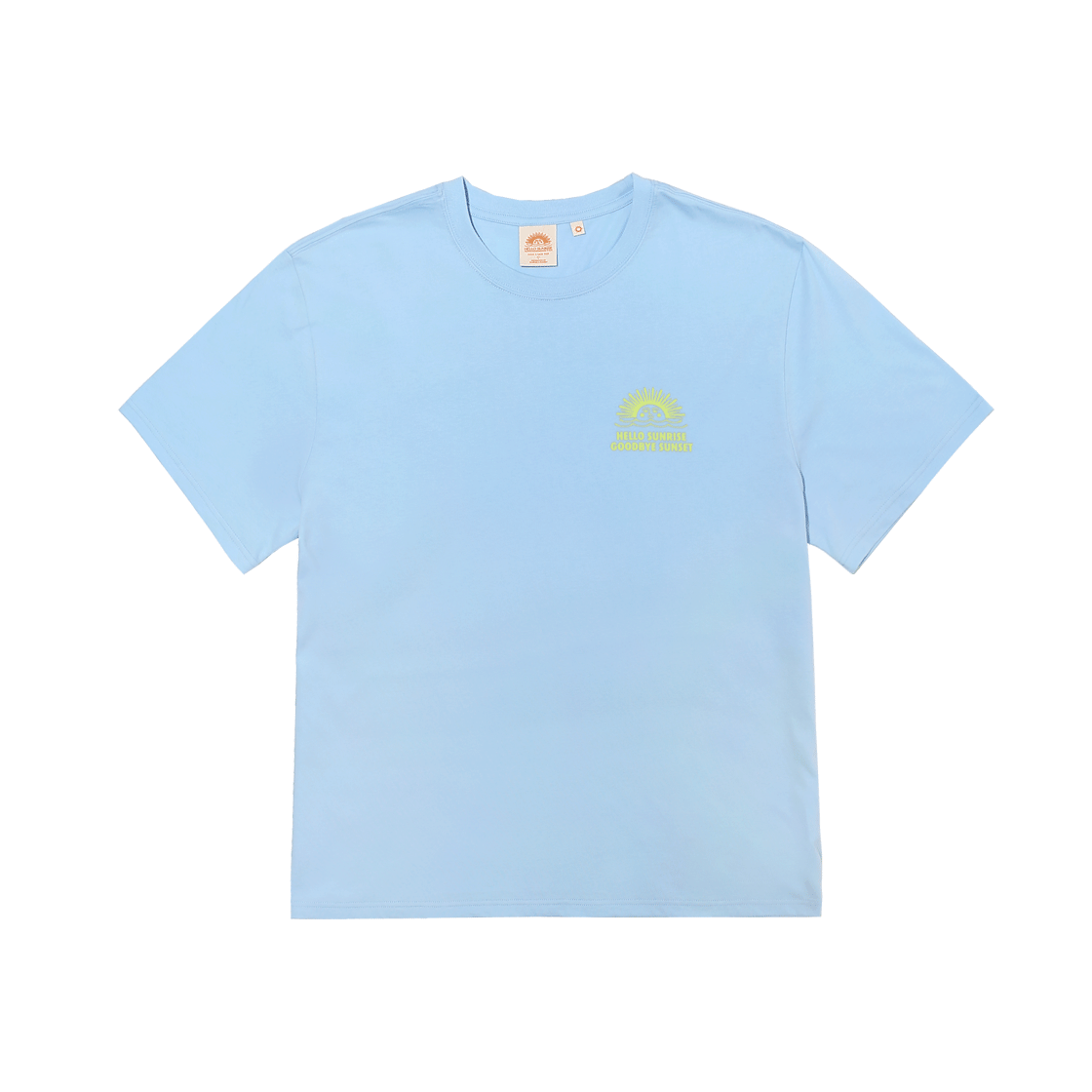 HS52SS090SB Hello Sunrise 90s Logo Tee Sky Blue