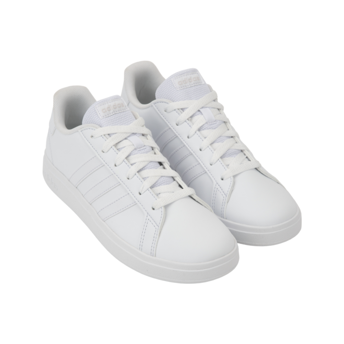 (키즈) 아디다스 그랜드 코트 2.0 클라우드 화이트 그레이 원((Kids) Adidas Grand Court 2.0 Cloud White Grey One) - 4
