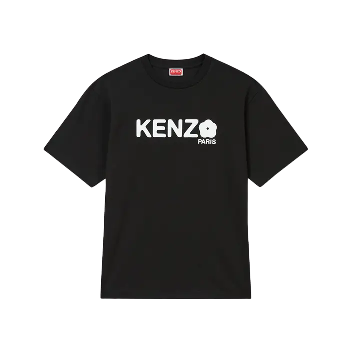 겐조 보크 플라워 2.0 오버사이즈 티셔츠 인 코튼 블랙 - 25FW(Kenzo Boke Flower 2.0 Oversized T-Shirt In Cotton Black - 25FW)
