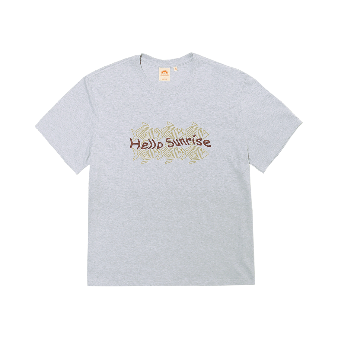 HS52SS008GY Hello Sunrise Six Fish Tee  3% Melange Gray