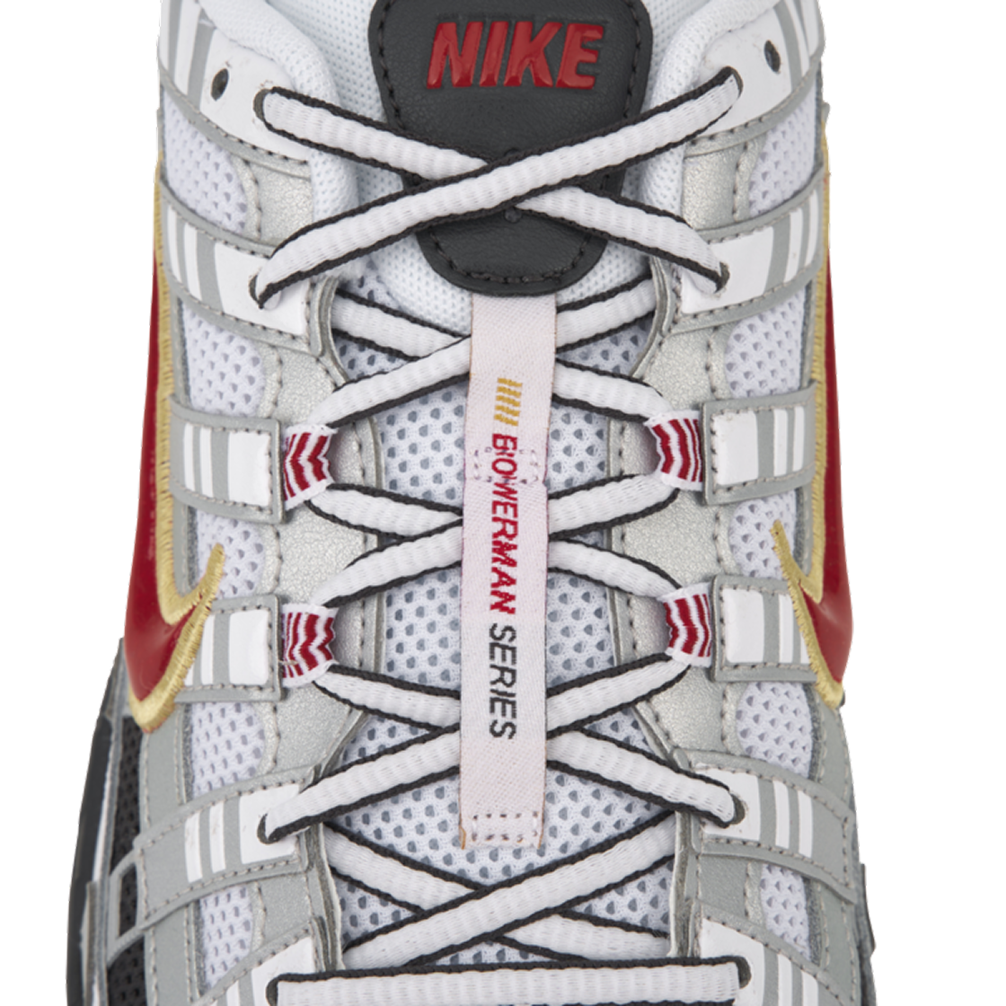BV1021-101 (W) Nike P-6000 Metallic Silver Red - #7