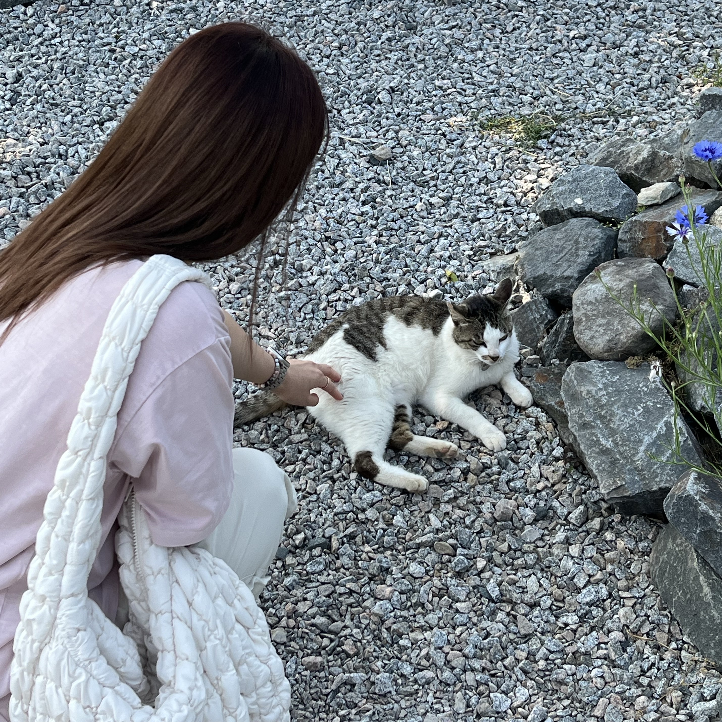 (W) Jordan 1 Retro High OG Atmosphere, COS Quilted Oversized Shoulder Bag Off White Light Beige 착용 스타일 - 4