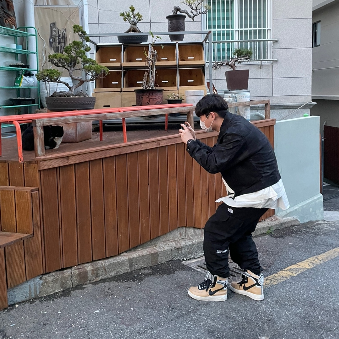 Nike x Riccardo Tisci Air Force 1 High Tan 착용 스타일