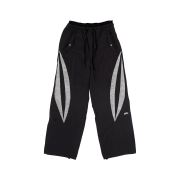 KZM Banding Cut Nylon Pants Black