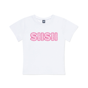 pagesiisii Siisii Leopard Pattern Print Slim Fit Short Sleeve T-shirt White