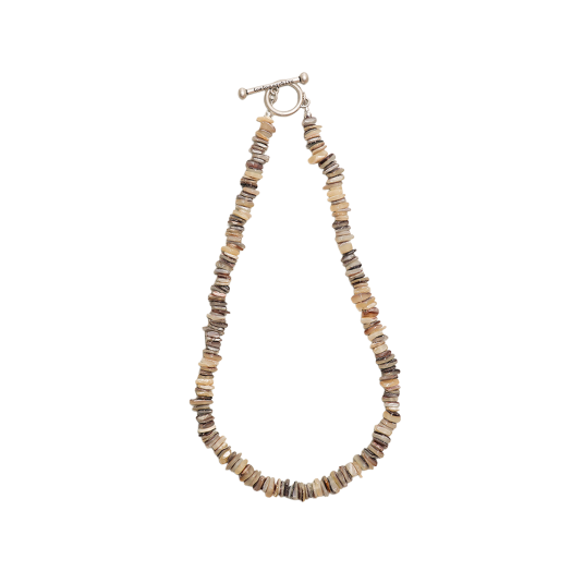 TBH52ABTN006GR TOWTOW.ARCHIVE Luna Shell Nekclace Gray