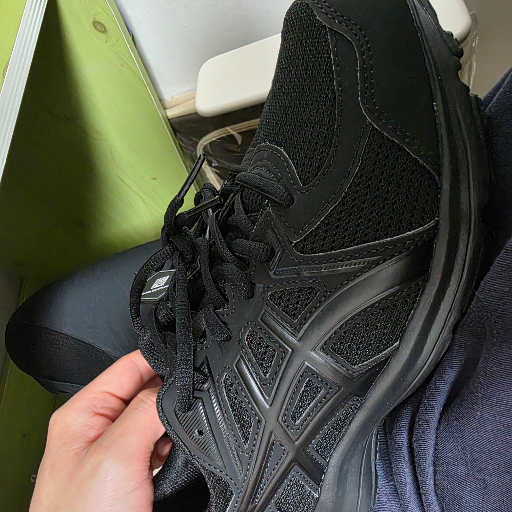 Asics Jog 100 2 Black 착용 스타일