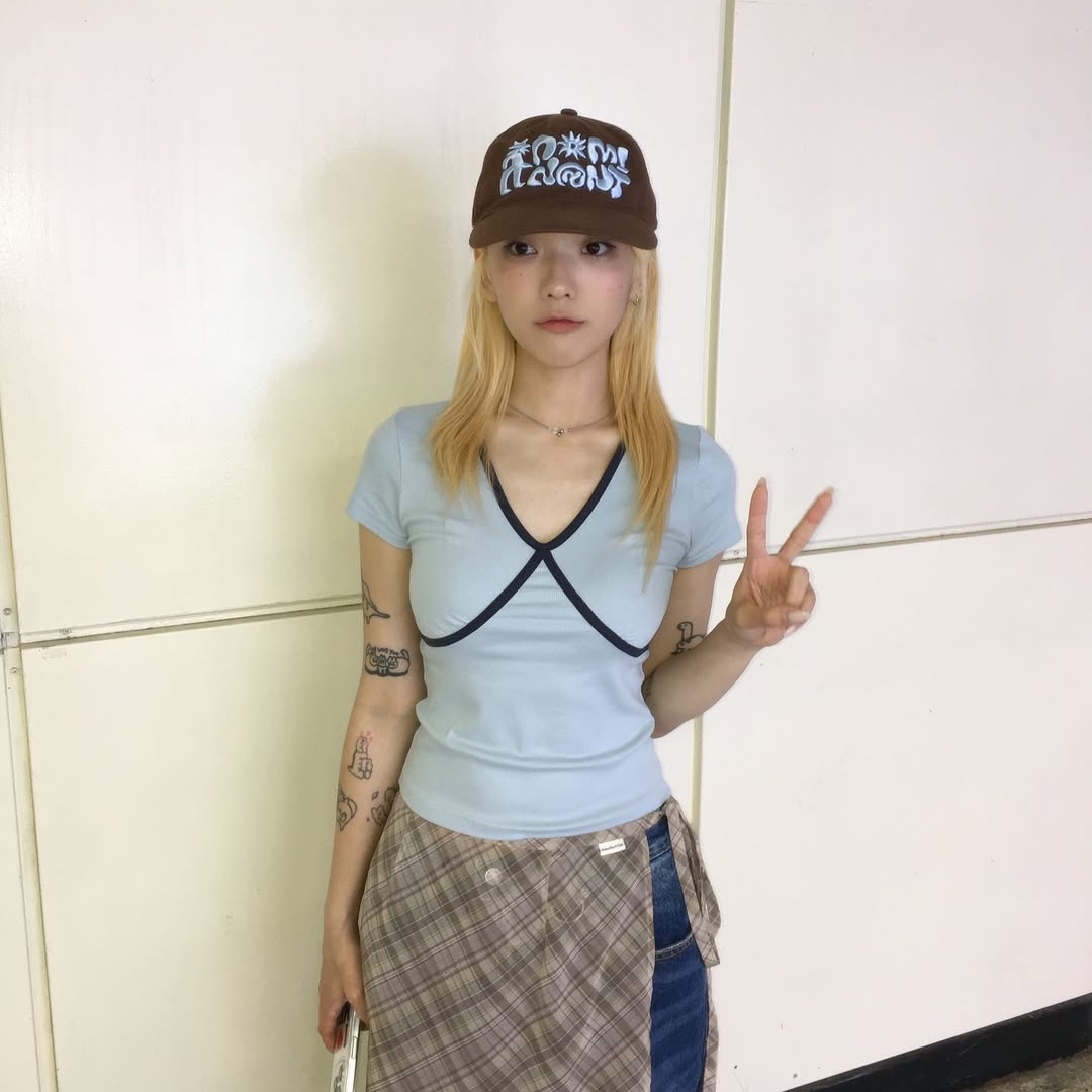 Dominant Star Kids Cap Brown 착용 스타일 - 2