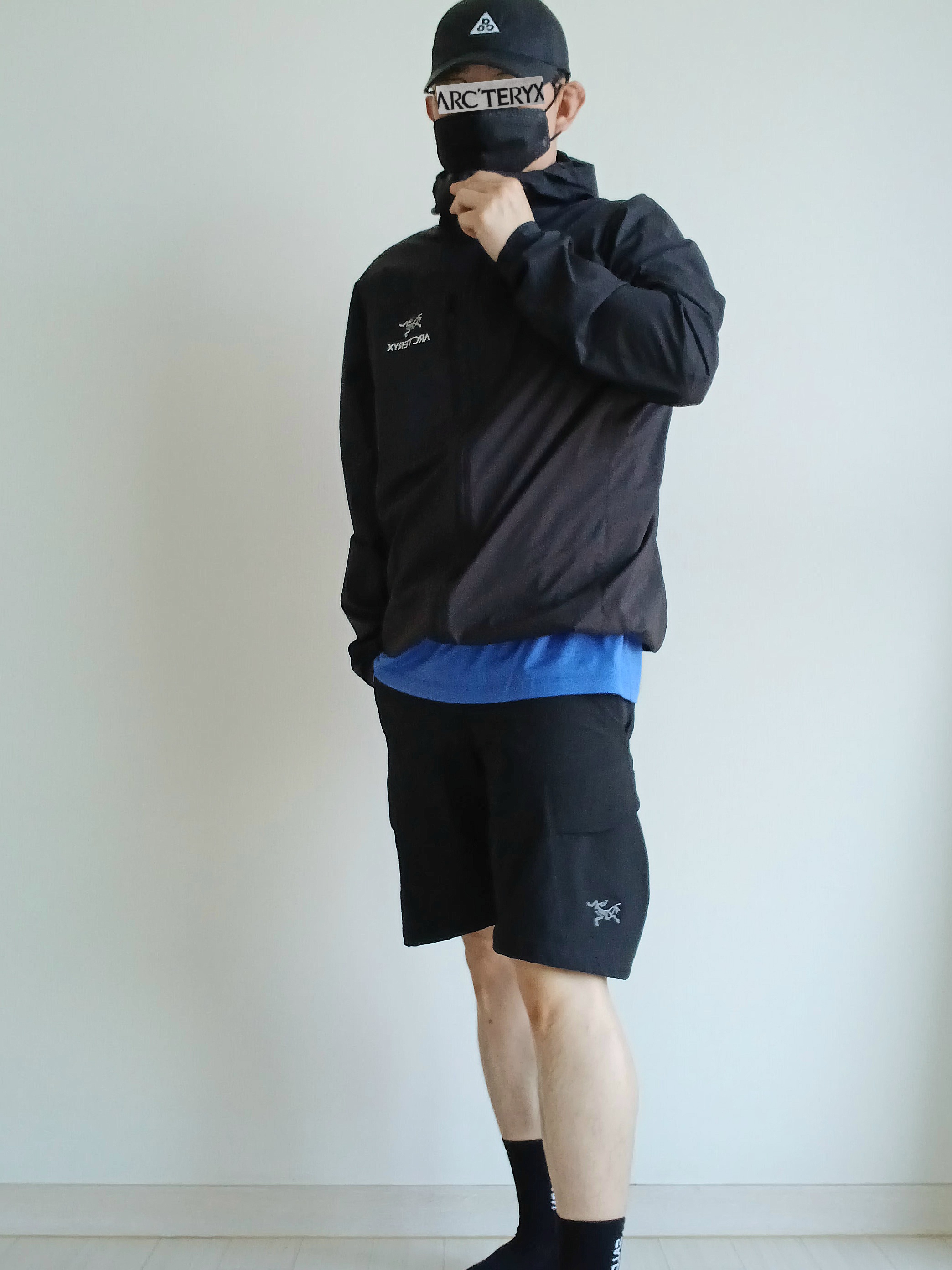 Nike ACG Trail Cap Black, Arc'teryx Squamish Hoody Black 착용 스타일 - 2