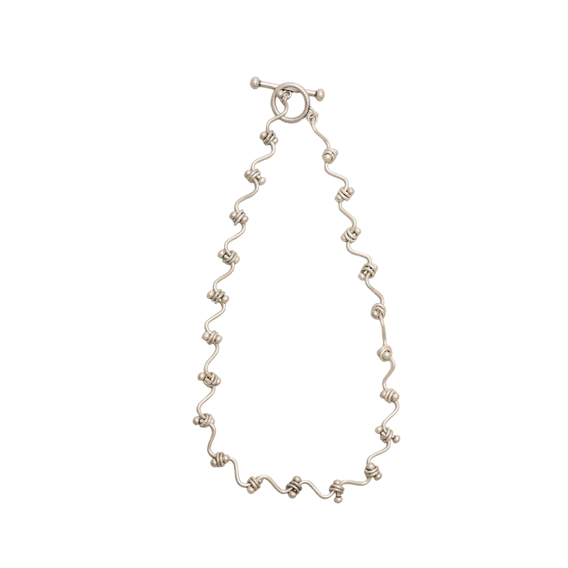 TBH52ABMN001SV TOWTOW.ARCHIVE Arbor Knot Necklace Silver