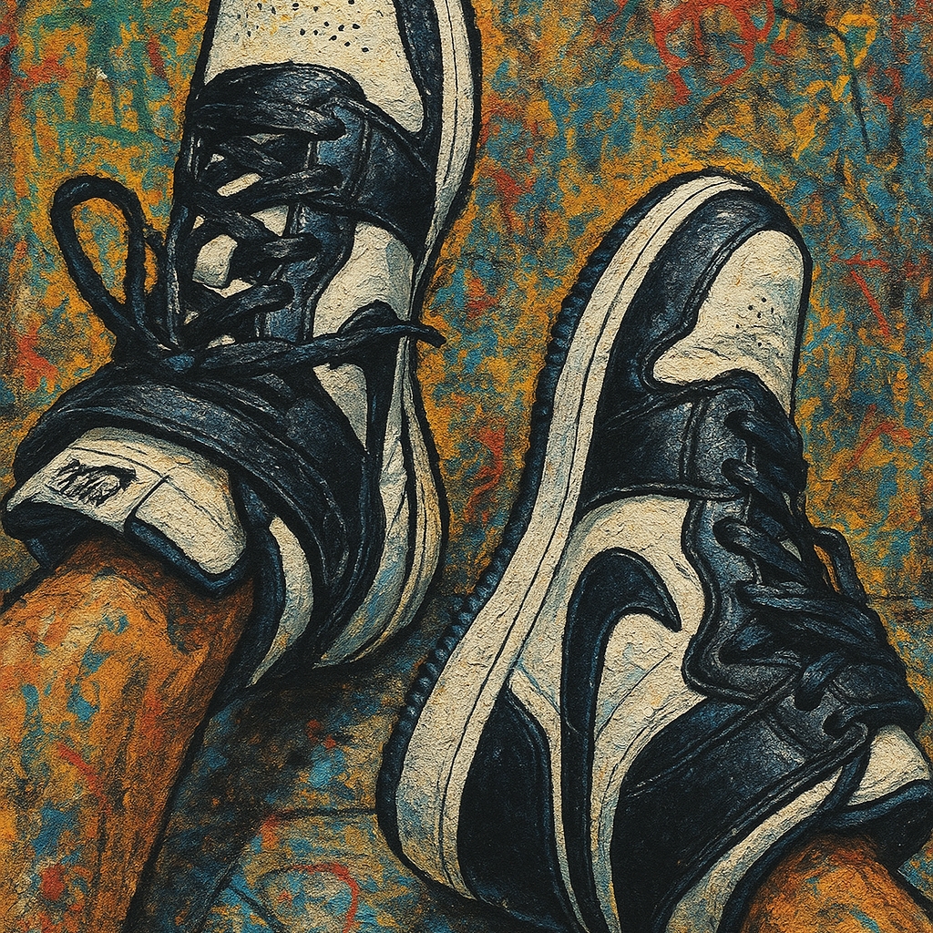 Nike x Stussy Air Force 1 '07 Mid SP Black and Light Bone, Nike x Stussy Air Force 1 '07 Mid SP Black 착용 스타일 - 3