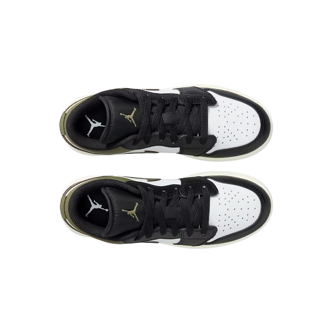 (GS) 조던 1 로우 블랙 미디움 올리브((GS) Jordan 1 Low Black Medium Olive) - 2